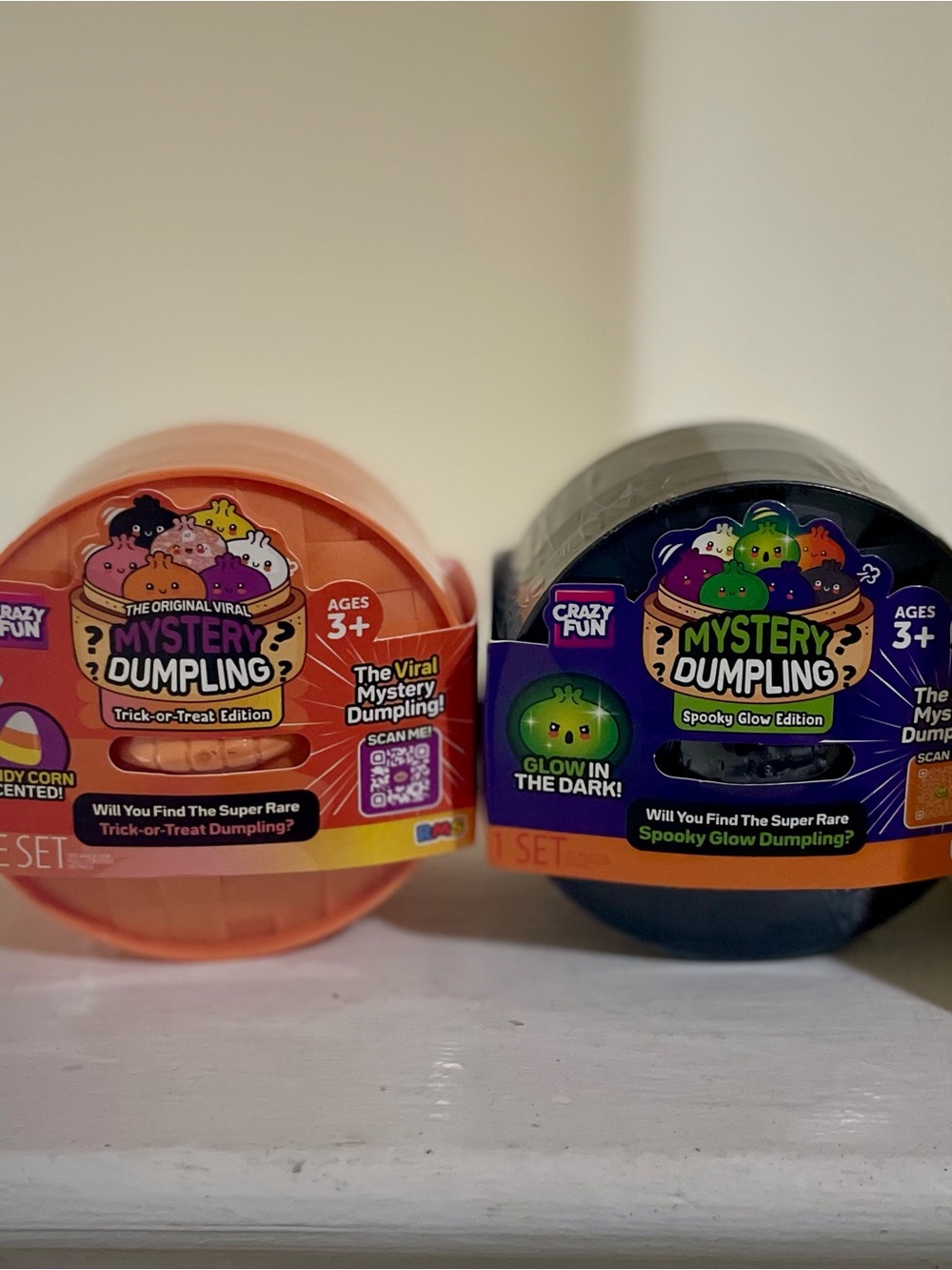 2 Authentic RMS Halloween Dumplings - Trick or Treat & Spooky Glow Editions